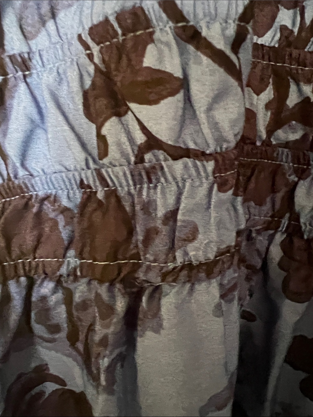 Anthropologie Blue and Black Floral Maxi Dress - Picture 5 of 7